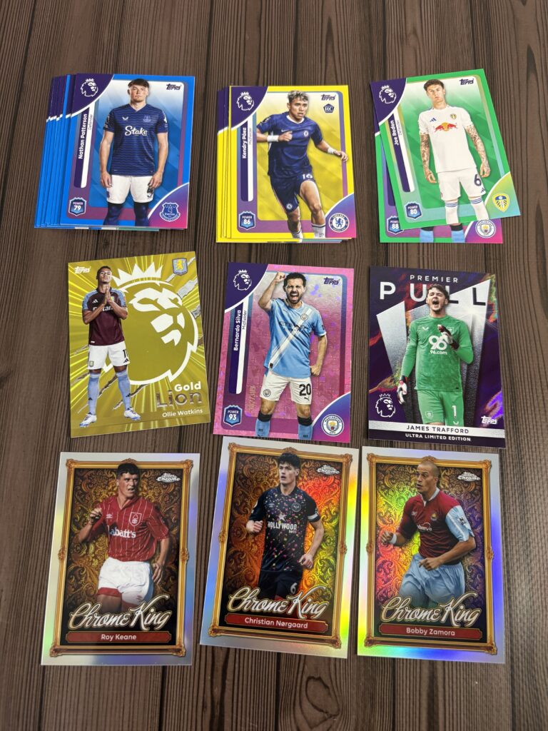 Najciekawsze trafienia z Topps Premier League 2025/26 Bumper Box