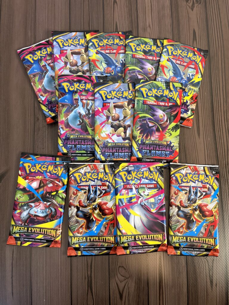 Boostery Pokémon TCG Phantasmal Flames i Mega Evolutions z zestawu Pokémon Day 2026