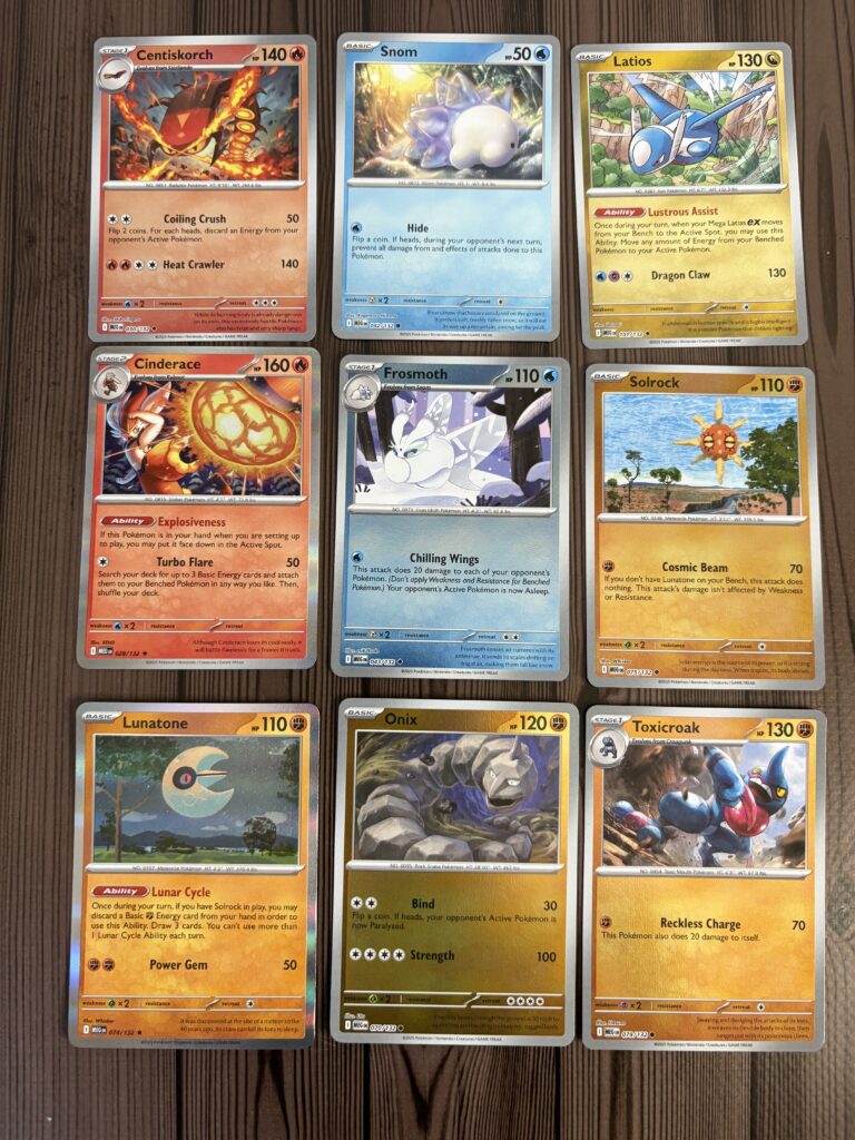 Karty Pokémon TCG z dodatku Mega Evolutions otwarte w zestawie Pokémon Day 2026